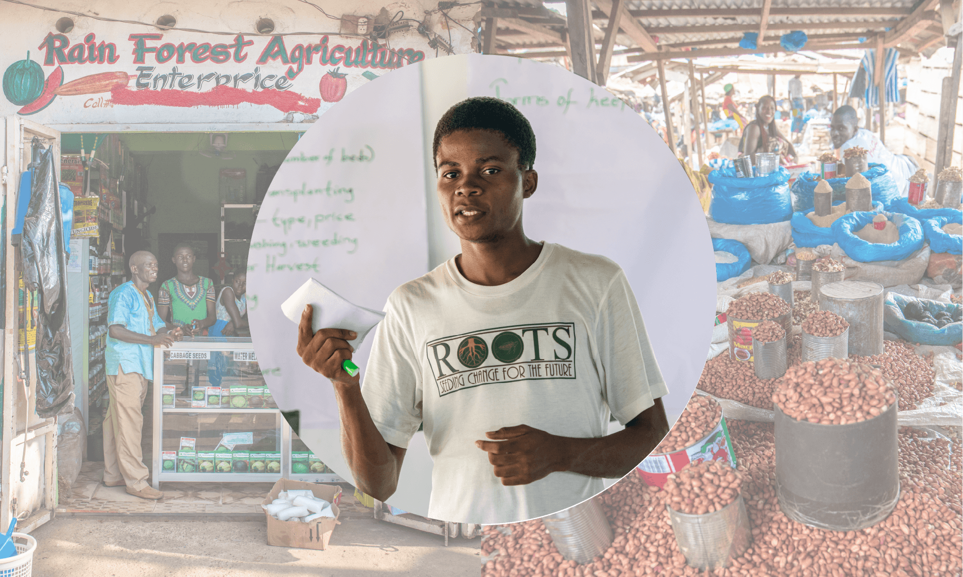 Educator Teaching Student About Resilient Agriculture